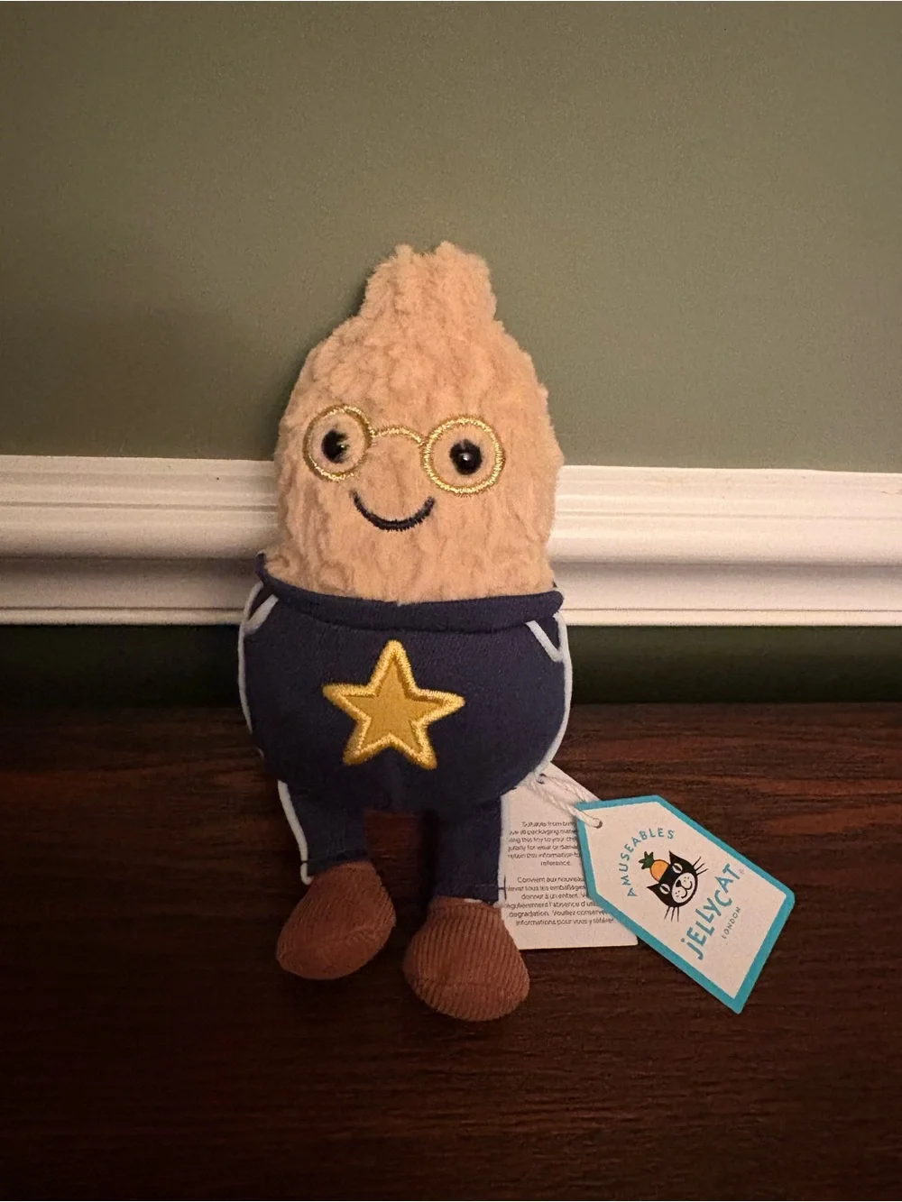 Jellycat Amuseables Peanut Star Student Outfit
